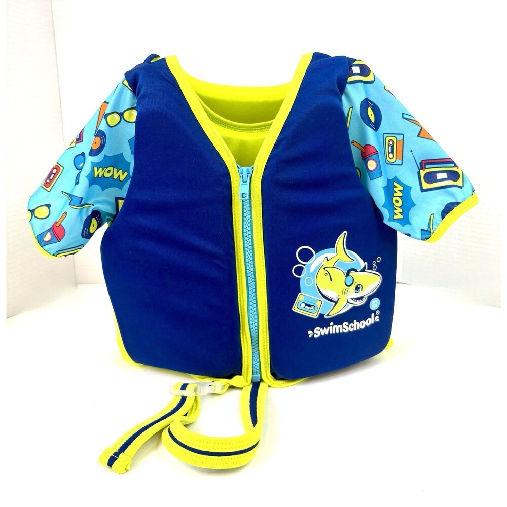 Swim School Deluxe 3-in-1 Swim Trainer Vest Level 2 Size Medium/Large EUC